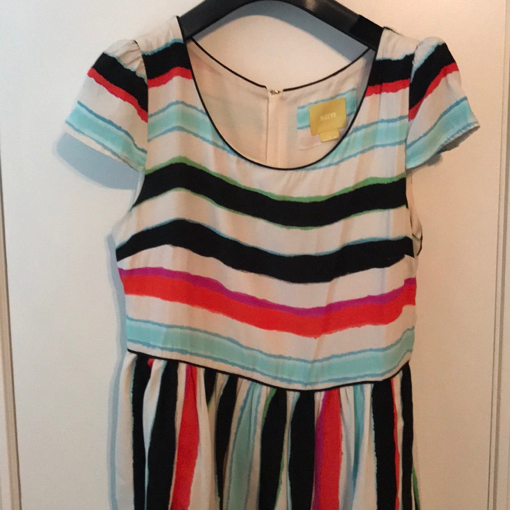 Anthro Maeve striped dress